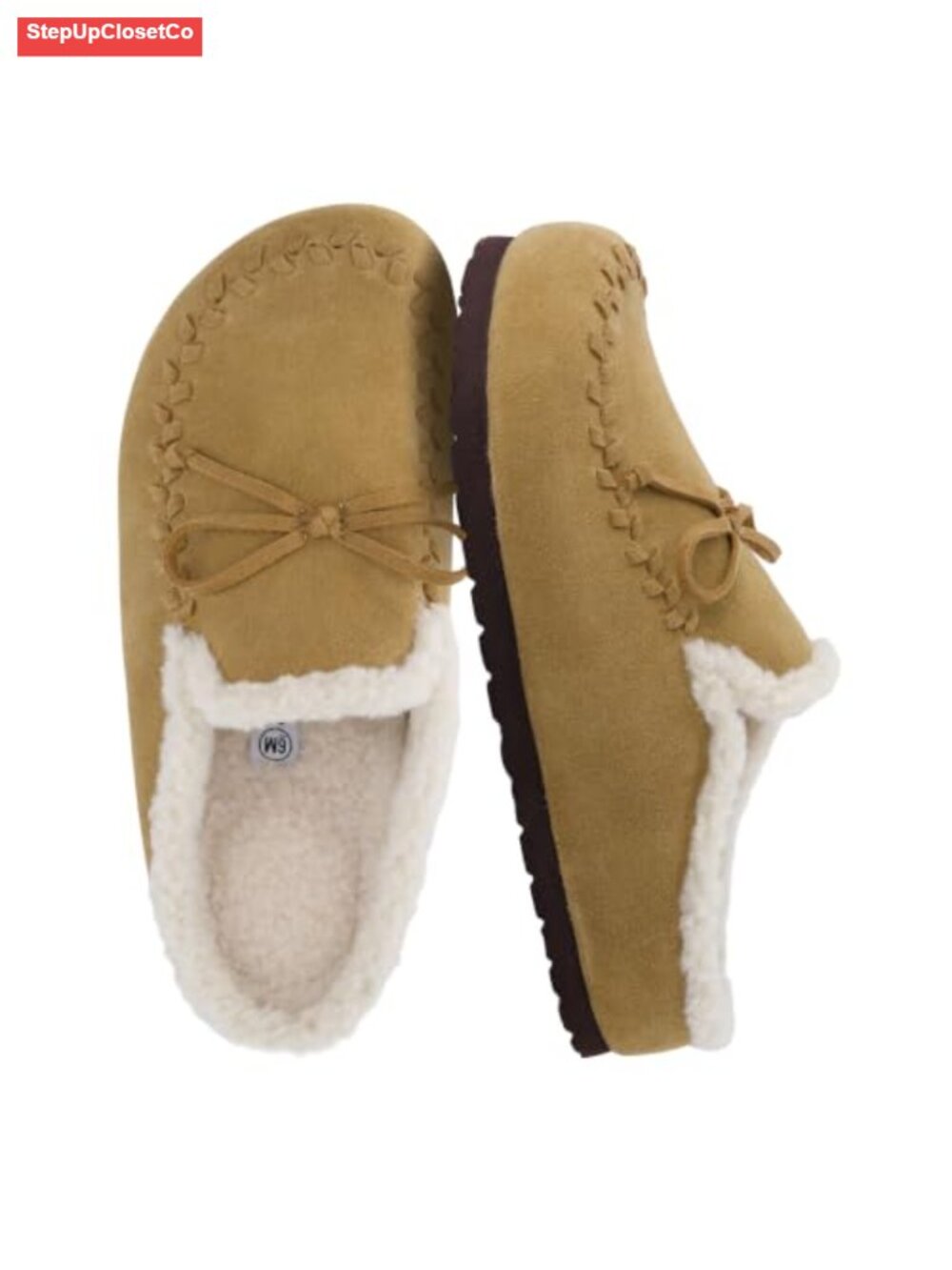 Genuine Leather Suede Mocc Women House Shoes